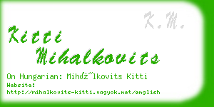 kitti mihalkovits business card